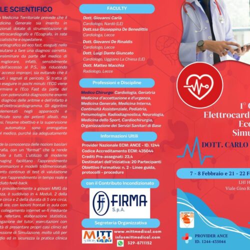 1° Corso di Elettrocardiografia Eco-Fast e Simulazione